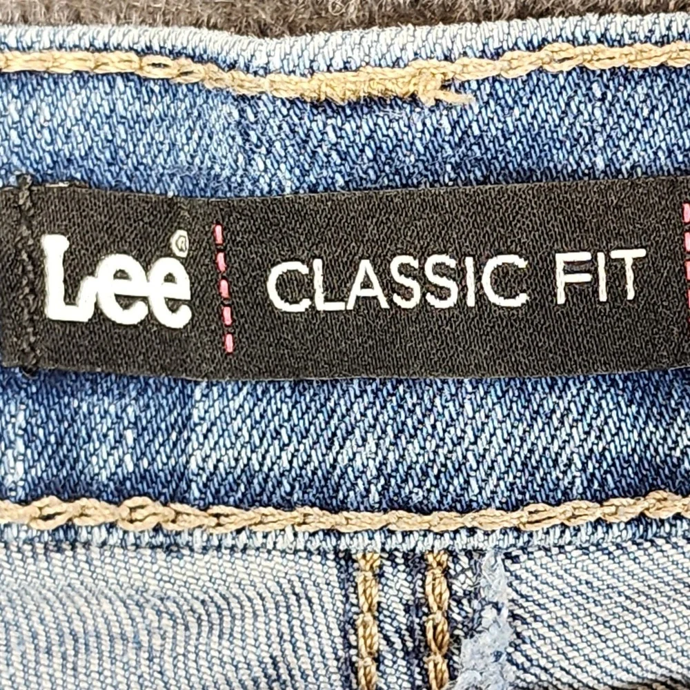 Lee Jeans Women 12 Long Blue Classic Fit Straight Leg Denim Stretch Casual